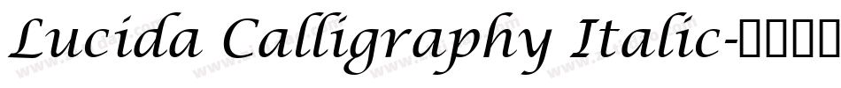 Lucida Calligraphy Italic字体转换